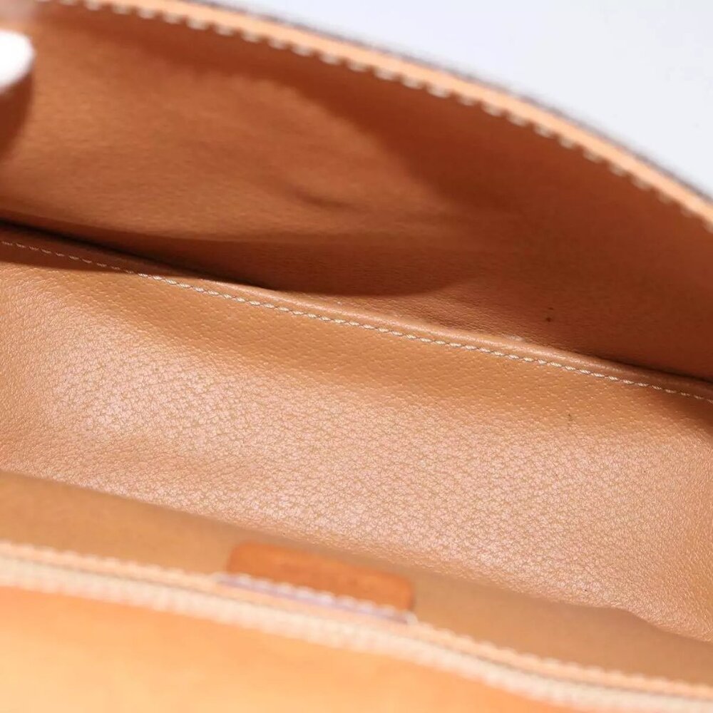 CELINE Macadam Canvas Hand Bag PVC 2way Brown Auth - Picture 9 of 16
